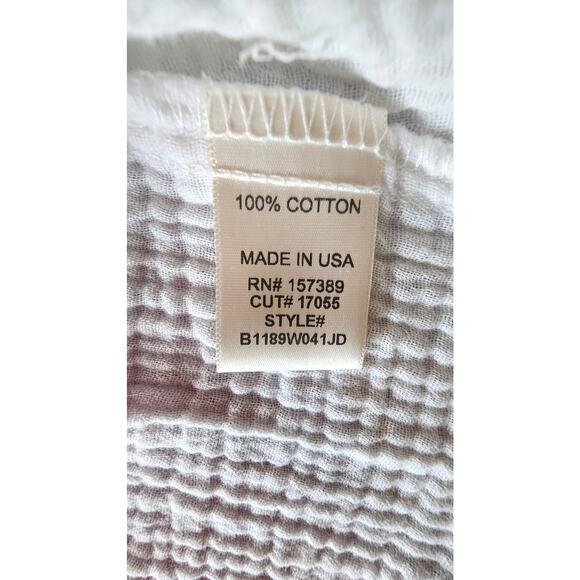 Altar'd State 100% Cotton White Button Down Blouse, Womens Sz L NEW - Picture 8 of 10